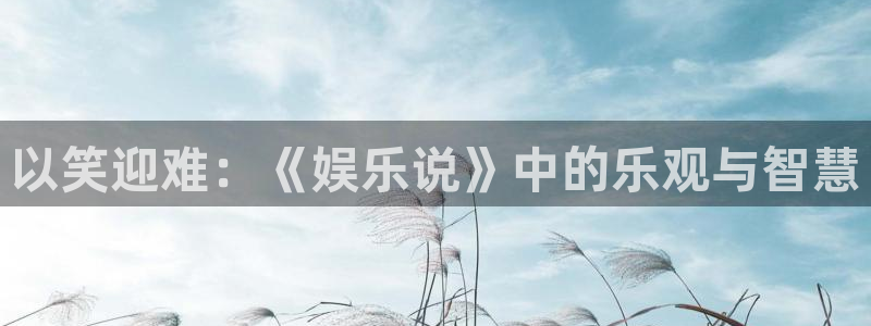 壹号电子娱乐app下载最新版本：以笑迎难：《娱乐说》中的乐观与智慧