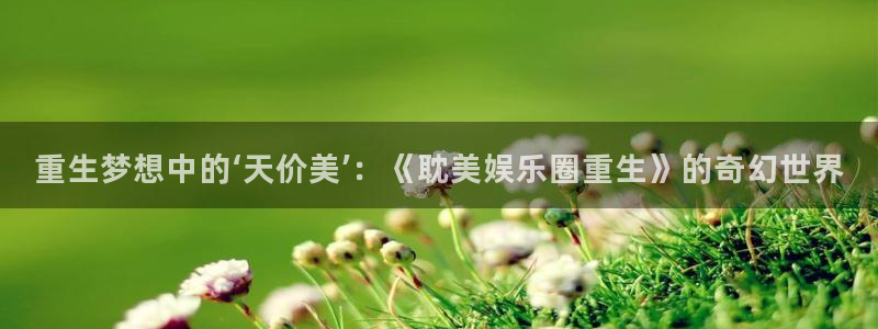 BB贝博艾弗森app注册地址：重生梦想中的‘天价美’：《耽美娱乐圈重生》的奇幻世界